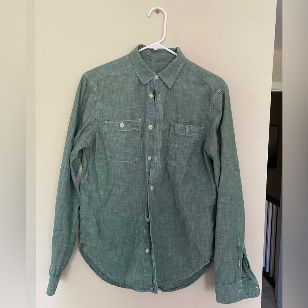 Green chambray shirt from Gap